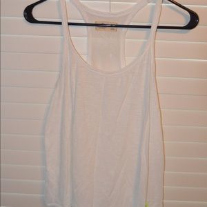 Hollister white razorback tank